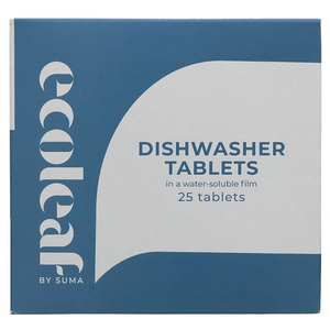 Dishwasher Tablets Ecoleaf by Suma - 25 tablets