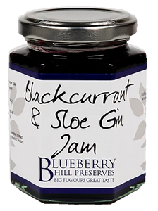 Blueberry Hill Preserves Blackcurrant and Sloe Gin Jam - 225g