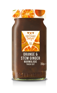 Cottage Delight - Orange & Stem Ginger Marmalade Thick Cut - 350g