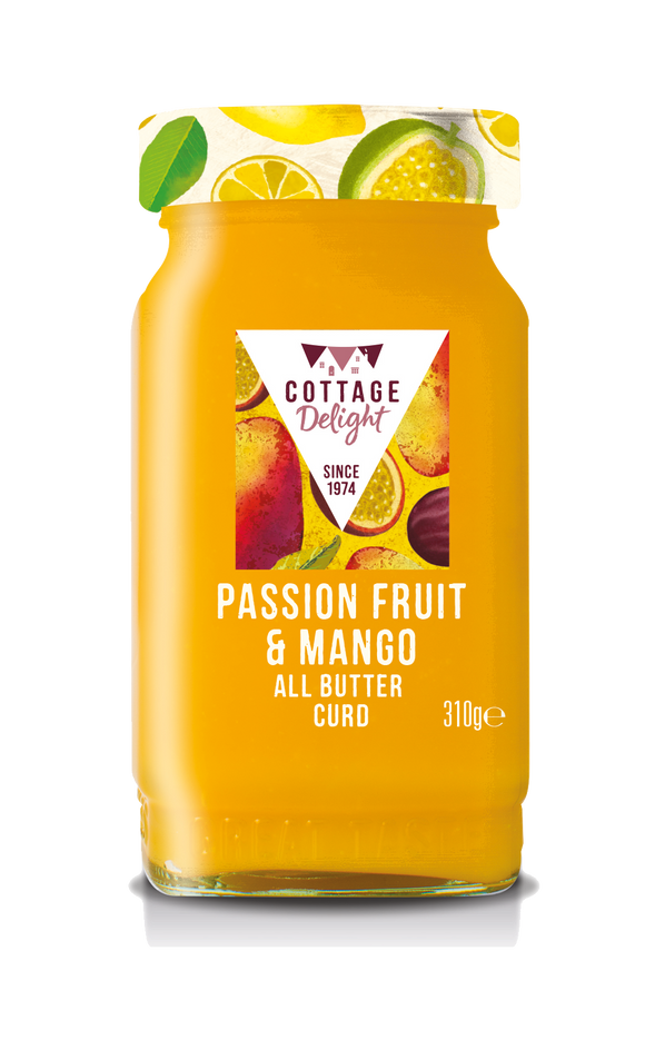 Cottage Delight - Passion Fruit & Mango All Butter Curd - 310g