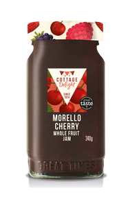 Cottage Delight - Morello Cherry Whole Fruit Jam - 340g