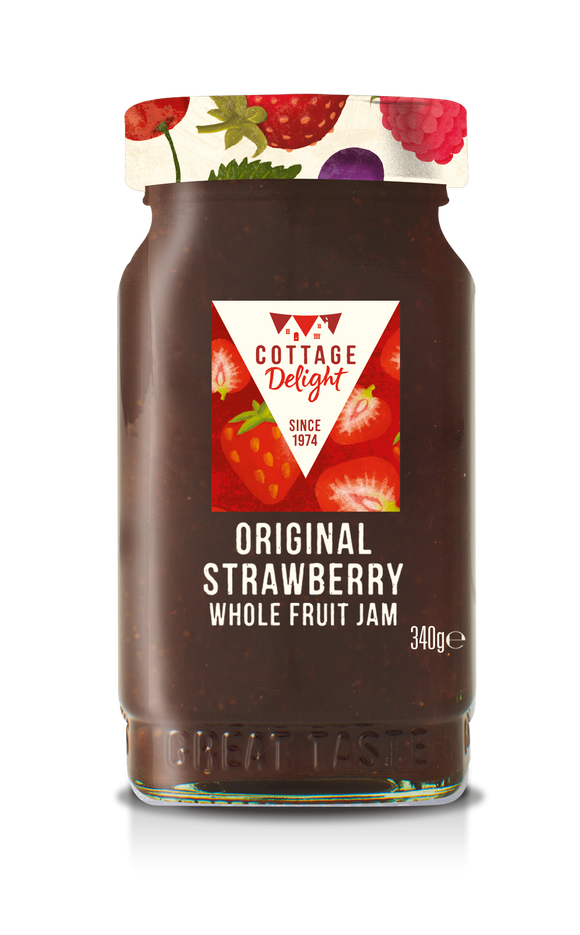 Cottage Delight - Original Strawberry Whole Fruit Jam - 340g