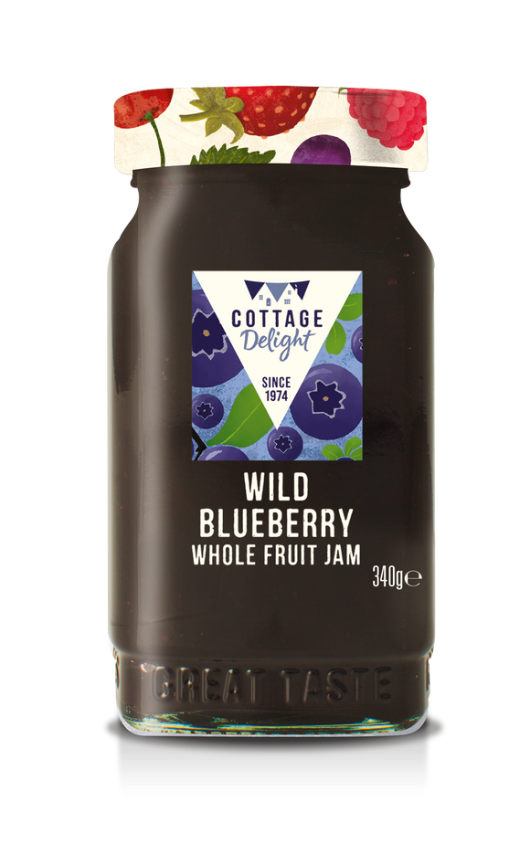 Cottage Delight - Wild Blueberry Whole Fruit Jam - 340g