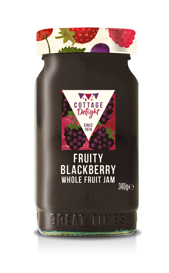 Cottage Delight - Fruity Blackberry Whole Fruit Jam - 340g