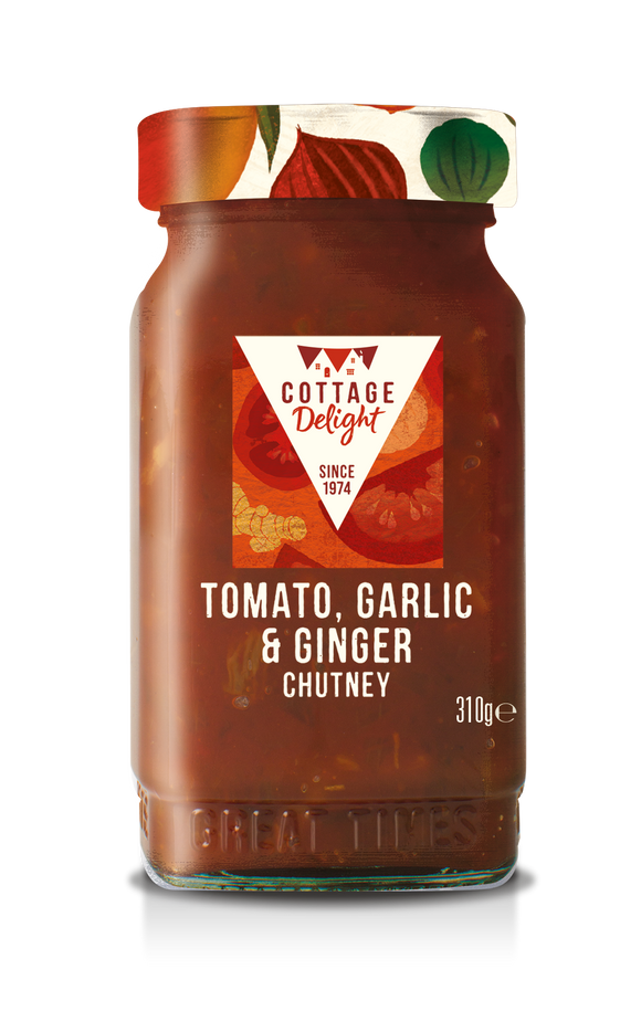 Cottage Delight - Tomato, Garlic & Ginger Chutney - 310g