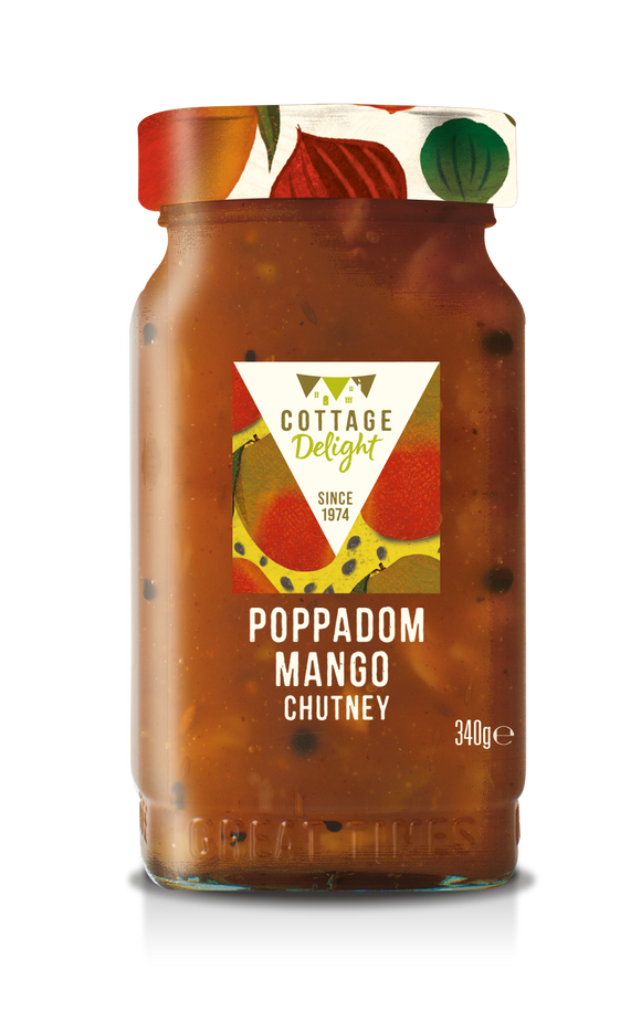 Cottage Delight - Poppadom Mango Chutney - 340g