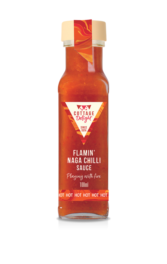 Cottage Delight - Flamin' Naga Chilli Sauce - 100ml