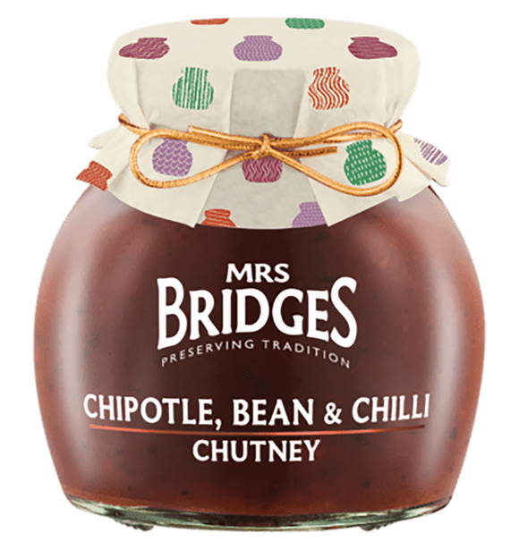Mrs Bridges Chipotle, Bean & Chilli Chutney - 290g