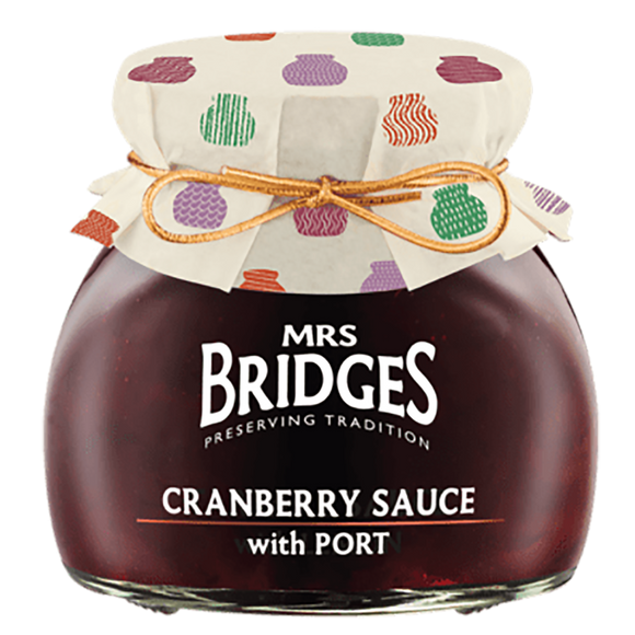 Mrs Bridges Cranberry Sauce with Port - 340g