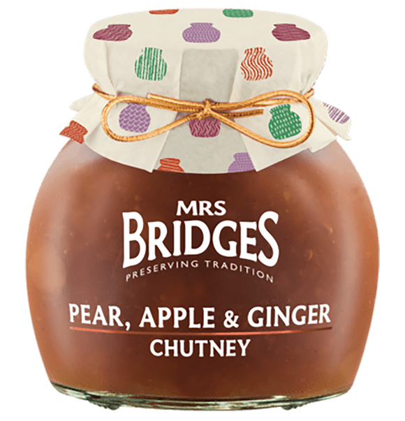 Mrs Bridges Pear, Apple and Ginger Chutney - 300g