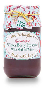 Mrs Darlington's Winter Berry Preserve with Mulled Wine - Christmas Gold Tie