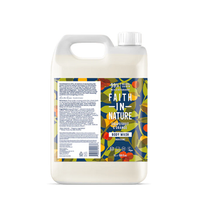 Body Wash by Faith in Nature - Grapefruit & Orange - 100ml and 5L