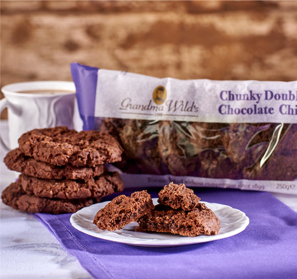 Grandma Wild's Chunky Double Chocolate Chip Cookies - 250g
