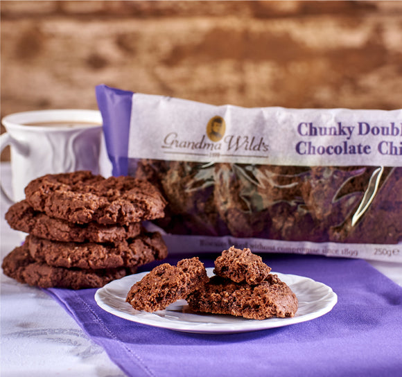 Chunky Double Chocolate Chip Cookies - Grandma Wild's (250g)