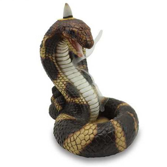 Coiled Cobra Snake Backflow Incense Burner