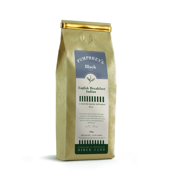 English Breakfast Indian - Loose Leaf Tea by Pumphreys (100g)