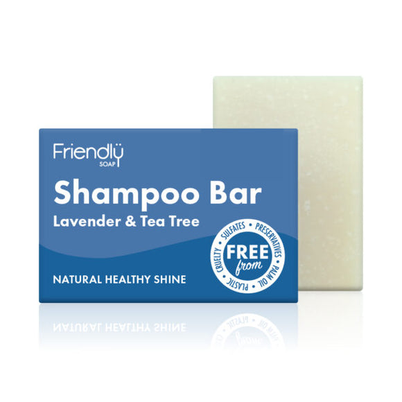Friendly Soap - Lavender and Tea Tree Shampoo Bar 95g