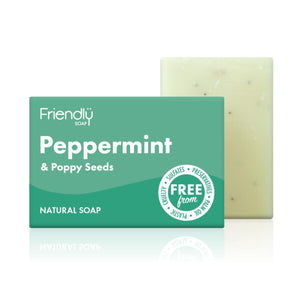 Friendly Soap - Peppermint and Poppy Seeds Soap 95g