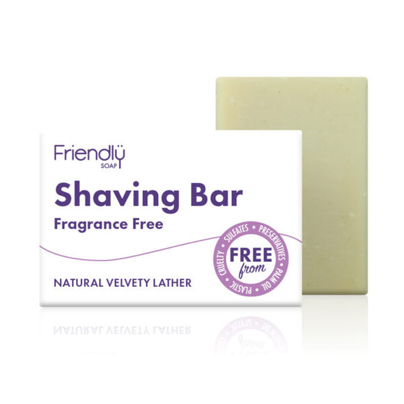 Friendly Soap - Shaving Bar, Fragrance Free 95g