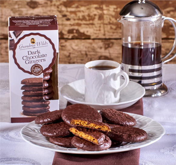 Grandma Wild's Dark Chocolate Gingers Biscuits - 150g