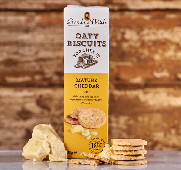 Grandma Wild's Savoury Biscuits for Cheese with Cheddar Cheese - 130g