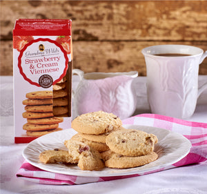 Grandma Wild's Strawberry & Cream Viennese with White Chocolate Biscuits - 150g