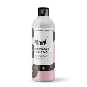 Body Wash & Bubble Bath by Miniml - Pink Grapefruit & Aloe Vera - 100ml, 500ml & 5L
