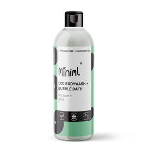 Body Wash & Bubble Bath by Miniml - Tea Tree & Mint - 100ml, 500ml & 5L