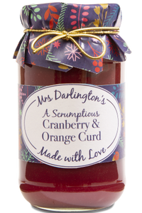 Mrs Darlington's Cranberry & Orange Curd - Christmas Gold Tie