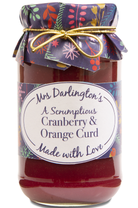 Mrs Darlington's Cranberry & Orange Curd - Gold Tie