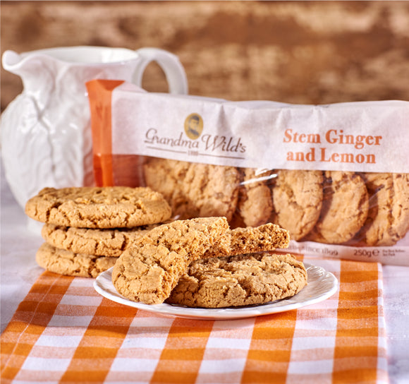 Grandma Wild's Stem Ginger and Lemon Cookies - 250g